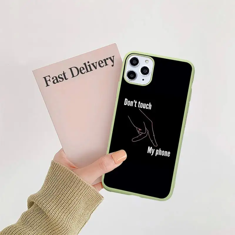 dont Touch My phone Phone Case Candy Color for iPhone 11 12 mini pro XS MAX 8 7 6 6S Plus X 5S SE 2020 XR
dont Touch My phone Phone Case Candy Color for iPhone 11 12 mini pro XS MAX 8 7 6 6S Plus X 5S SE 2020 XR