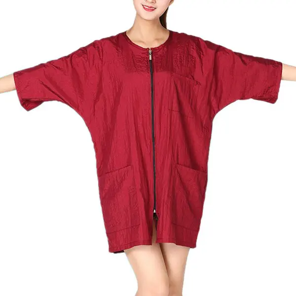 New Style Salon Hairdresser Aprons with Zipper Round Collar Barber Cape Hairdressing Waterproof Gown Haircut Apron Clothes
New Style Salon Hairdresser Aprons with Zipper Round Collar Barber Cape Hairdressing Waterproof Gown Haircut Apron Clothes