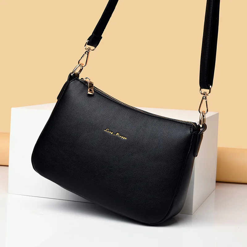 Bag Female Bag 2021 New Fashion Middle-aged Lady Mother Bag Soft Leather Trend Simple Cross-slung Shoulder Bag Bags for Women
Bag Female Bag 2021 New Fashion Middle-aged Lady Mother Bag Soft Leather Trend Simple Cross-slung Shoulder Bag Bags for Women