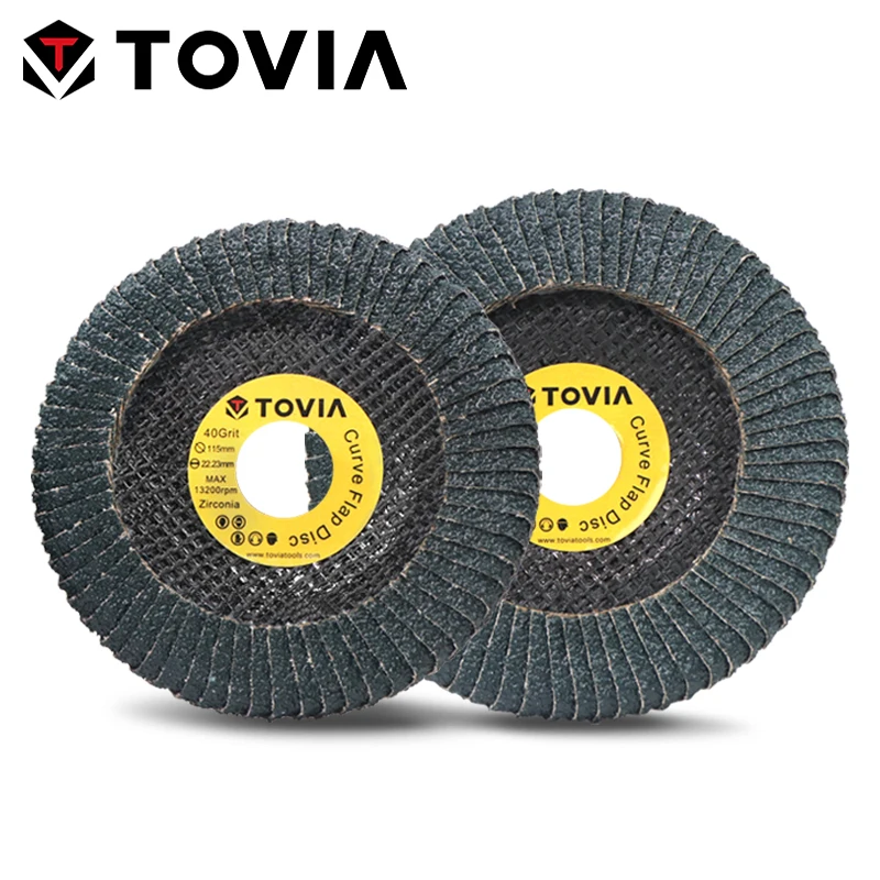 TOVIA 115mm/125mm 40/60Grit Curve Flap Disc Sanding Discs Radial Grinding Disc Grinding and Polishing Metal Stainless Steel 2PCS
TOVIA 115mm/125mm 40/60Grit Curve Flap Disc Sanding Discs Radial Grinding Disc Grinding and Polishing Metal Stainless Steel 2PCS