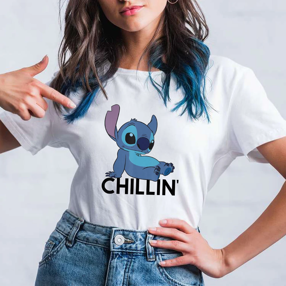 Stitch Printing Series Disney Fashion Women T-shirts Comfy Leisure Basic Tops Tees Harajuku Style Female T Shirts New Products 
Stitch Printing Series Disney Fashion Women T-shirts Comfy Leisure Basic Tops Tees Harajuku Style Female T Shirts New Products