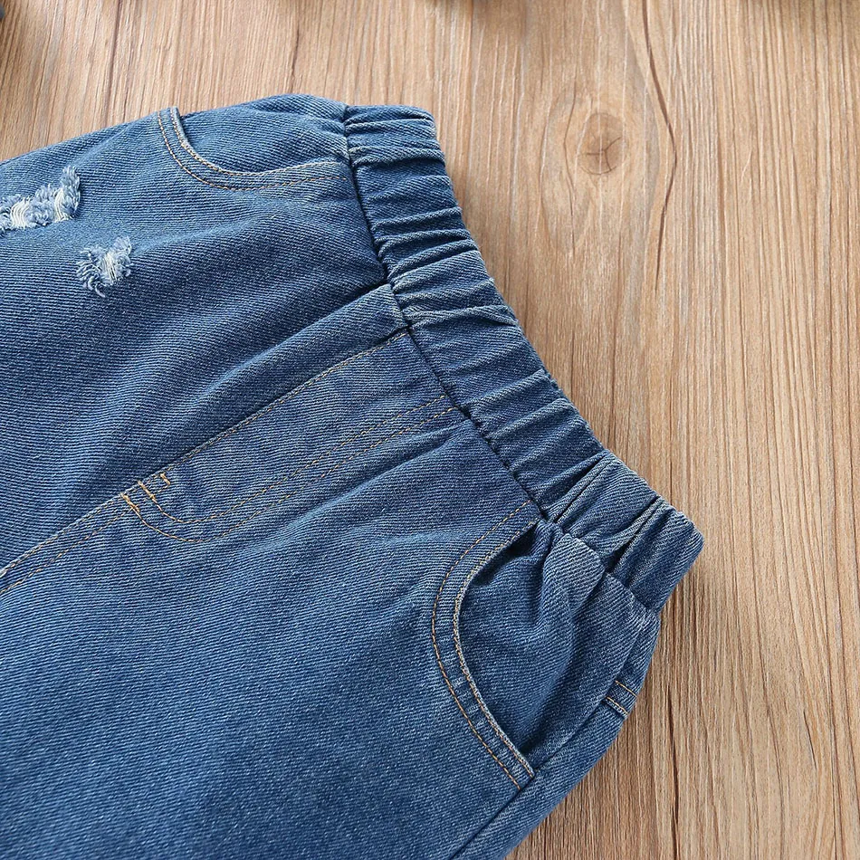 Fashion Suspender Polka Dot Print Tops + Denim Shorts Children Clothing 2021 Summer Casual Girls Set Baby Kids Outfits 1-6 Yrs
Fashion Suspender Polka Dot Print Tops + Denim Shorts Children Clothing 2021 Summer Casual Girls Set Baby Kids Outfits 1-6 Yrs