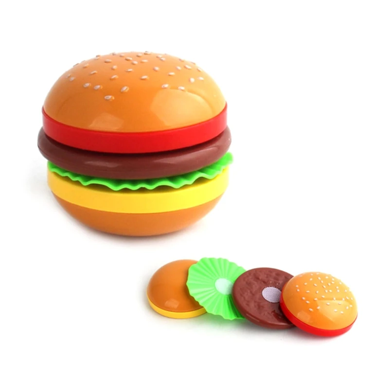 Happyy baby Realistic Kitchen Fruit Food Gift for Kids Dollhouse Pretend Play Set with Cutting Fruit Hamburger Fake Cooking Toy
Happyy baby Realistic Kitchen Fruit Food Gift for Kids Dollhouse Pretend Play Set with Cutting Fruit Hamburger Fake Cooking Toy