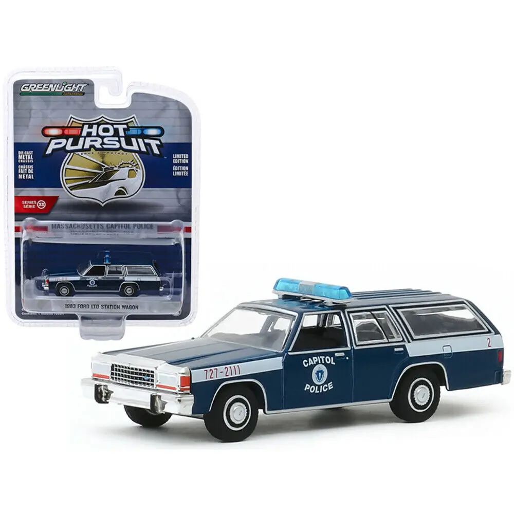 GL 1:64 1983 Форд Лтд универсал горячий сплав модель автомобиля литые металлические