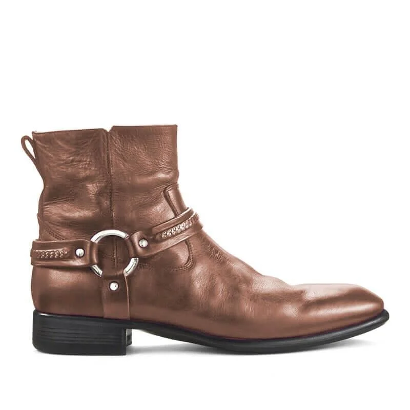 New Arrival Men Ankle Boots Pu Leather Buckle Strap Design Boots Fashion Retro Pointed Toe Cowboy Boots Zapatos Para Hombre
New Arrival Men Ankle Boots Pu Leather Buckle Strap Design Boots Fashion Retro Pointed Toe Cowboy Boots Zapatos Para Hombre