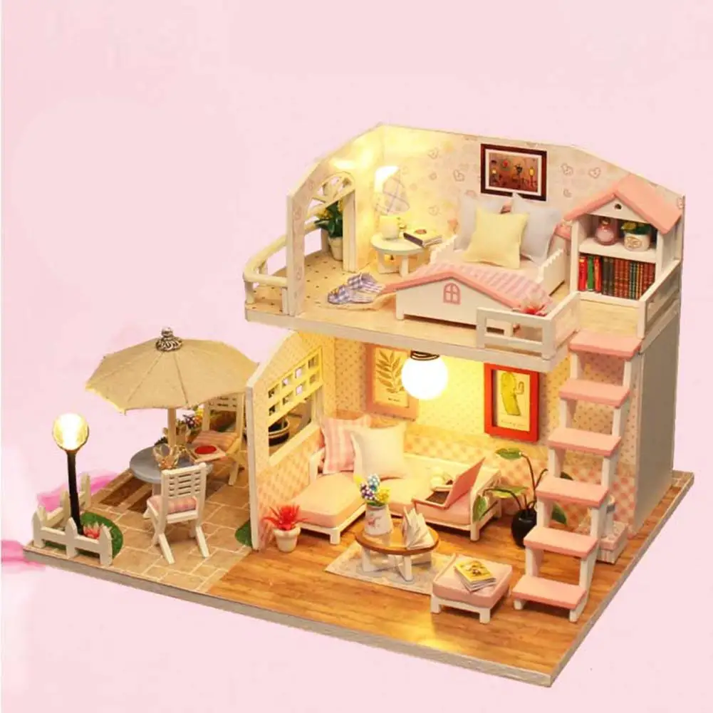 1:12 Миниатюрный Кукольный дом 3D деревянная мебель своими руками Пазлы модель