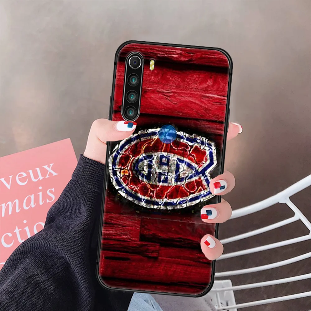 

Ice Hockey Montreal Canadien Phone Case Cover Hull For XIAOMI Redmi 7a 8a S2 K20 NOTE 5 5a 6 7 8 8t 9 9s Pro Max black Shell