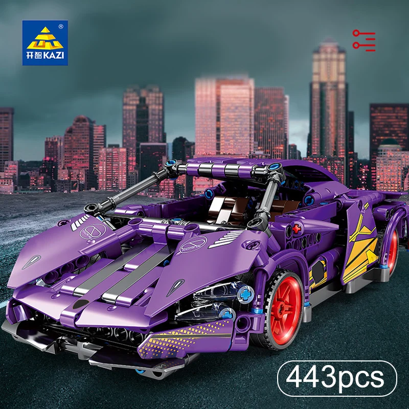 443Pcs City Supercar Speed Champions Racing Car Building Blocks High-Tech Sport Vehicle MOC Bricks Toys Children New Year Gift
443Pcs City Supercar Speed Champions Racing Car Building Blocks High-Tech Sport Vehicle MOC Bricks Toys Children New Year Gift