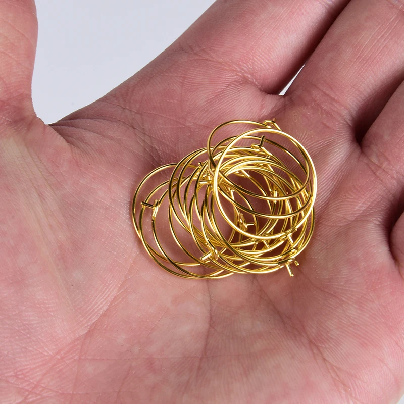 50Pcs/Lot Hoops Earrings Circle Earwire Jewelry Findings Wires Hoops Earrings Supplies DIY Jewelry Making Accessories
50Pcs/Lot Hoops Earrings Circle Earwire Jewelry Findings Wires Hoops Earrings Supplies DIY Jewelry Making Accessories