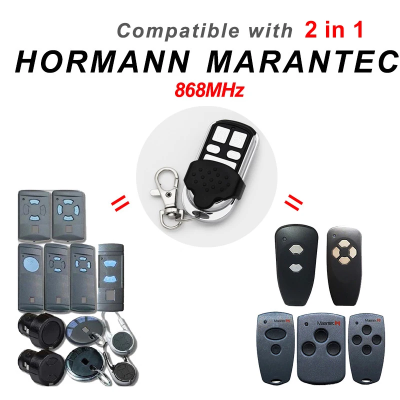 Hormann Marantec 868 Remote Control Clone Garage Door Opener For hsm2 868 hsm4 hs1 hs2 hse2 hse4 Digital D302 382 384 D313 D323
Hormann Marantec 868 Remote Control Clone Garage Door Opener For hsm2 868 hsm4 hs1 hs2 hse2 hse4 Digital D302 382 384 D313 D323