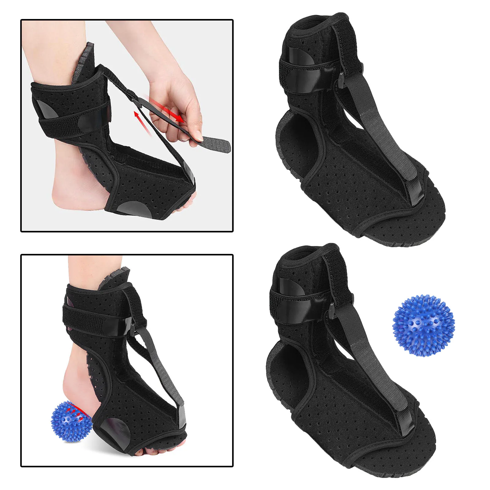 Adjustable Plantar Fasciitis Night Splint Foot Brace Arch Foot Pain Relief Massage Ball for Foot Drop Breathable Plantaritis 
Adjustable Plantar Fasciitis Night Splint Foot Brace Arch Foot Pain Relief Massage Ball for Foot Drop Breathable Plantaritis