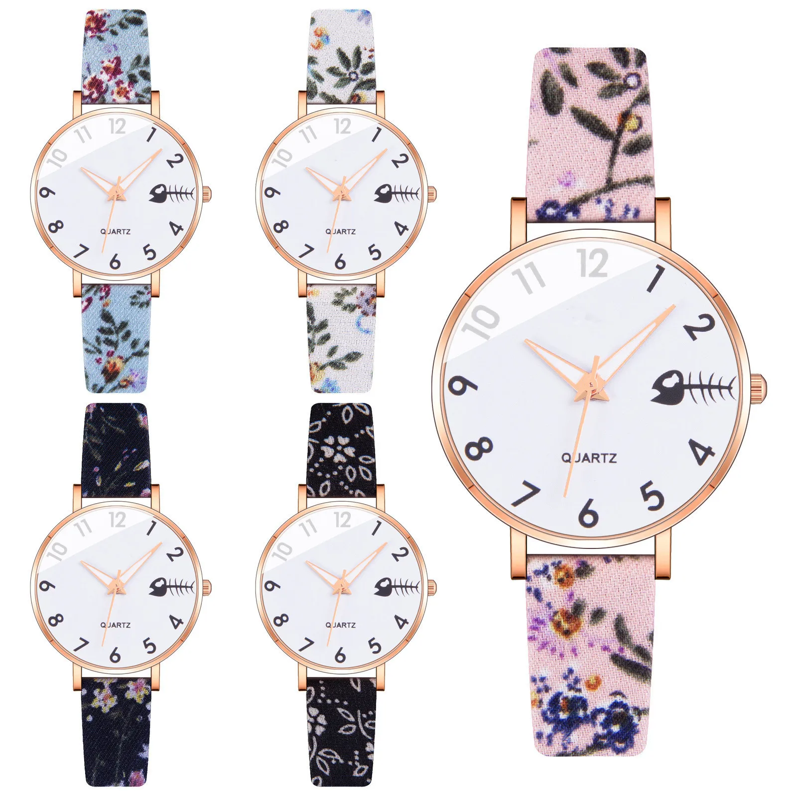 2021 han edition fashion girl digital bones contracted floral design watch strap small dial female table
2021 han edition fashion girl digital bones contracted floral design watch strap small dial female table