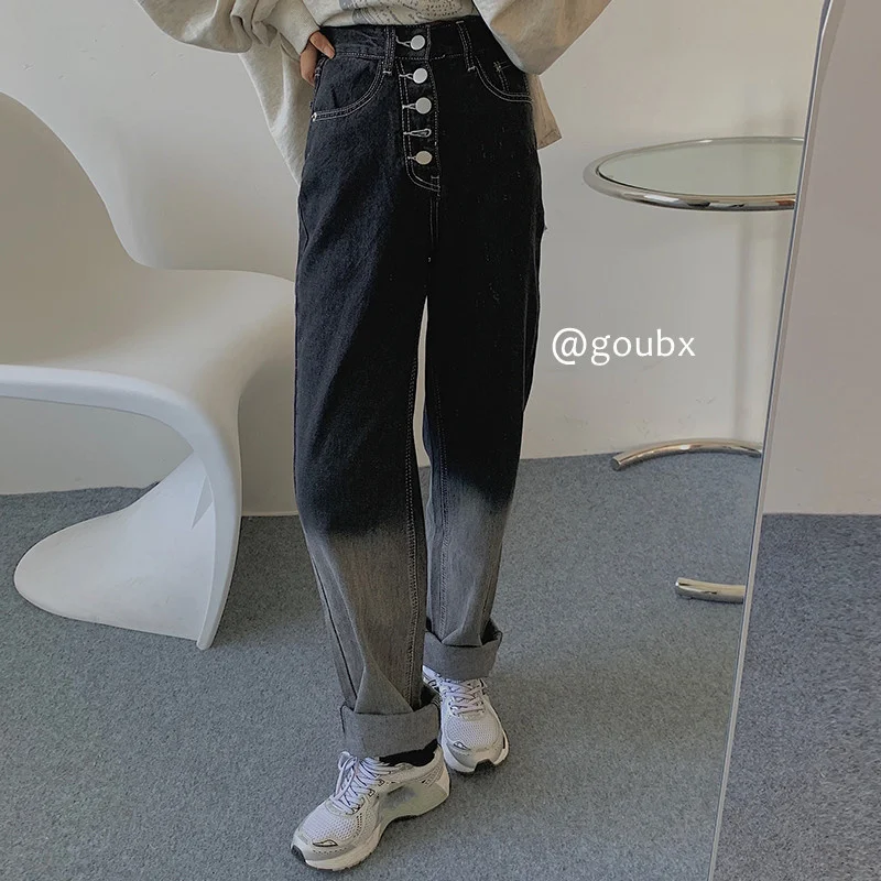 2021spring and Autumn New Fashionable High Waist Gradient Color Straight-Leg Trousers Women's Korean Style Loose All-Matching
2021spring and Autumn New Fashionable High Waist Gradient Color Straight-Leg Trousers Women's Korean Style Loose All-Matching