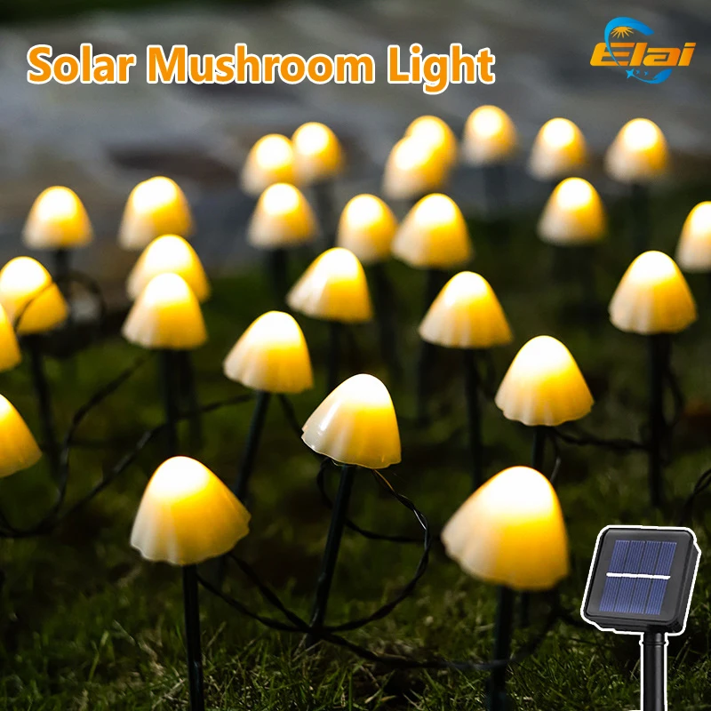 20 LED Solar Powered Mushroom Light Outdoor String LED Lights Fairy Landscape Lights Decoration For Garden Patio Yard Landscape
20 LED Solar Powered Mushroom Light Outdoor String LED Lights Fairy Landscape Lights Decoration For Garden Patio Yard Landscape