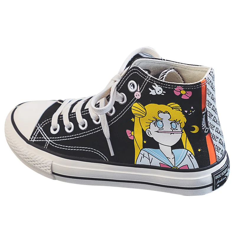 Sailor Moon anime cartoon students high help cos shoes canvas fashion shoes casual men and women college style comfortable shoes
Sailor Moon anime cartoon students high help cos shoes canvas fashion shoes casual men and women college style comfortable shoes