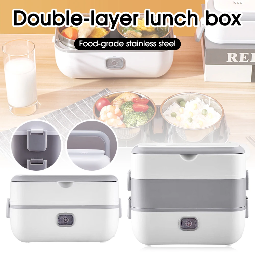 Electric Cooking Lunch Box Rice Cooker 2/4 Stainless Steel Liners Steaming Food Warmer Container Portable Bento Box for Office
Electric Cooking Lunch Box Rice Cooker 2/4 Stainless Steel Liners Steaming Food Warmer Container Portable Bento Box for Office