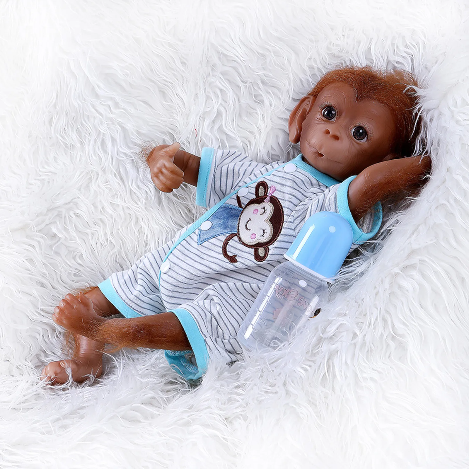 Simulation Realistic Animal Shape Monkey Baby Doll Hand-made Innovative Simulation Toy Decor Ornaments Gift For Baby Toddlers
Simulation Realistic Animal Shape Monkey Baby Doll Hand-made Innovative Simulation Toy Decor Ornaments Gift For Baby Toddlers