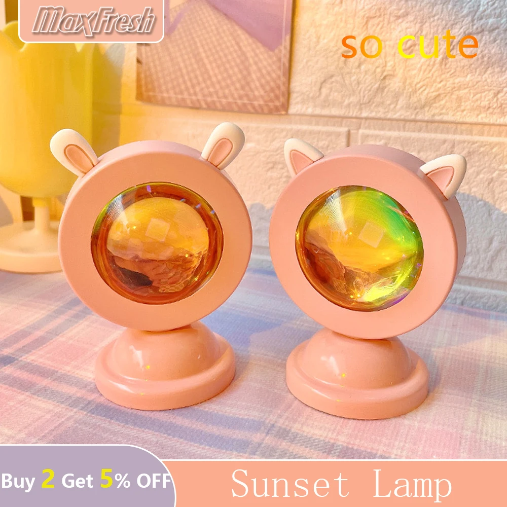 Sunset Lamp Led Projector Night Light Mini Usb Light Atmosphere Living For Home Bedroom Coffe Shop Background Wall Decoration
Sunset Lamp Led Projector Night Light Mini Usb Light Atmosphere Living For Home Bedroom Coffe Shop Background Wall Decoration