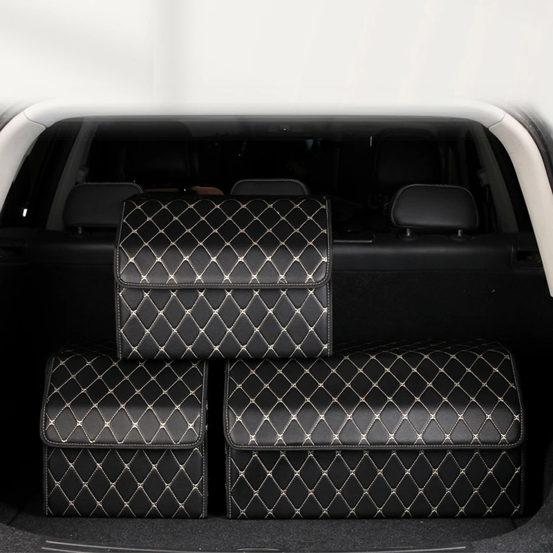 Storage Bag PU Leather Trunk Organizer Box Storage Folding Can Be Use On Car Trunk Stowing Tidying &Household Storage Appliances
Storage Bag PU Leather Trunk Organizer Box Storage Folding Can Be Use On Car Trunk Stowing Tidying &Household Storage Appliances