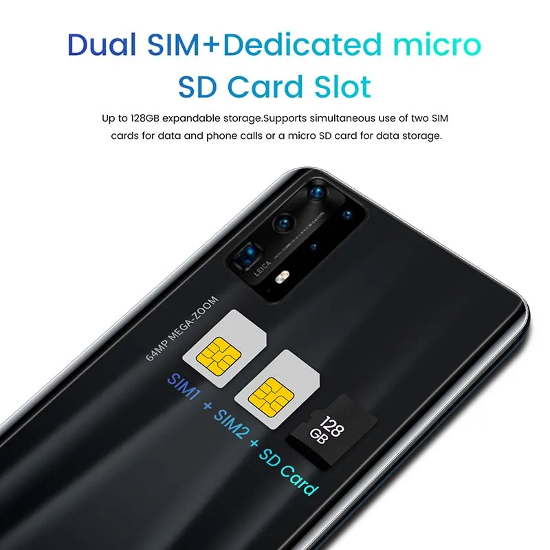 Hot Sale P40 Pro 5.8 Inch Cheap Smartphone 3200mAh 8+13MP 8 Core Andriod 9.0 MTK6763 Mobile Cell Phone Dual SIM+Micro SD 8+128GB
Hot Sale P40 Pro 5.8 Inch Cheap Smartphone 3200mAh 8+13MP 8 Core Andriod 9.0 MTK6763 Mobile Cell Phone Dual SIM+Micro SD 8+128GB