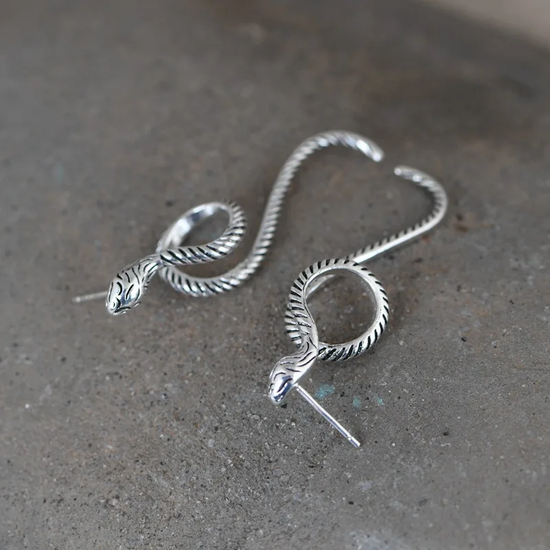 Snake Style Silver Stud Earrings Trendy Jewelry for Women Fashion Unusual Earrings 2020 Trend Push Back Asymmetry Style Gifts 
Snake Style Silver Stud Earrings Trendy Jewelry for Women Fashion Unusual Earrings 2020 Trend Push Back Asymmetry Style Gifts