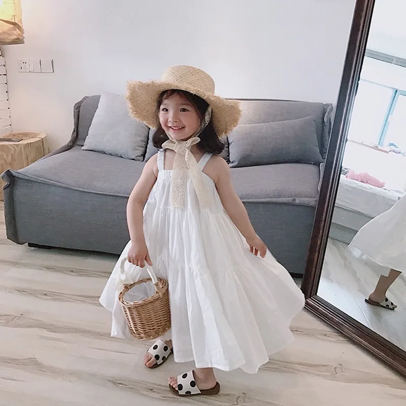 Baby Girls Suspenders Dress 2021 Summer Cotton Dresses For Children Kids White One Piece Frock Child Girls Loose Beach Sundress
Baby Girls Suspenders Dress 2021 Summer Cotton Dresses For Children Kids White One Piece Frock Child Girls Loose Beach Sundress