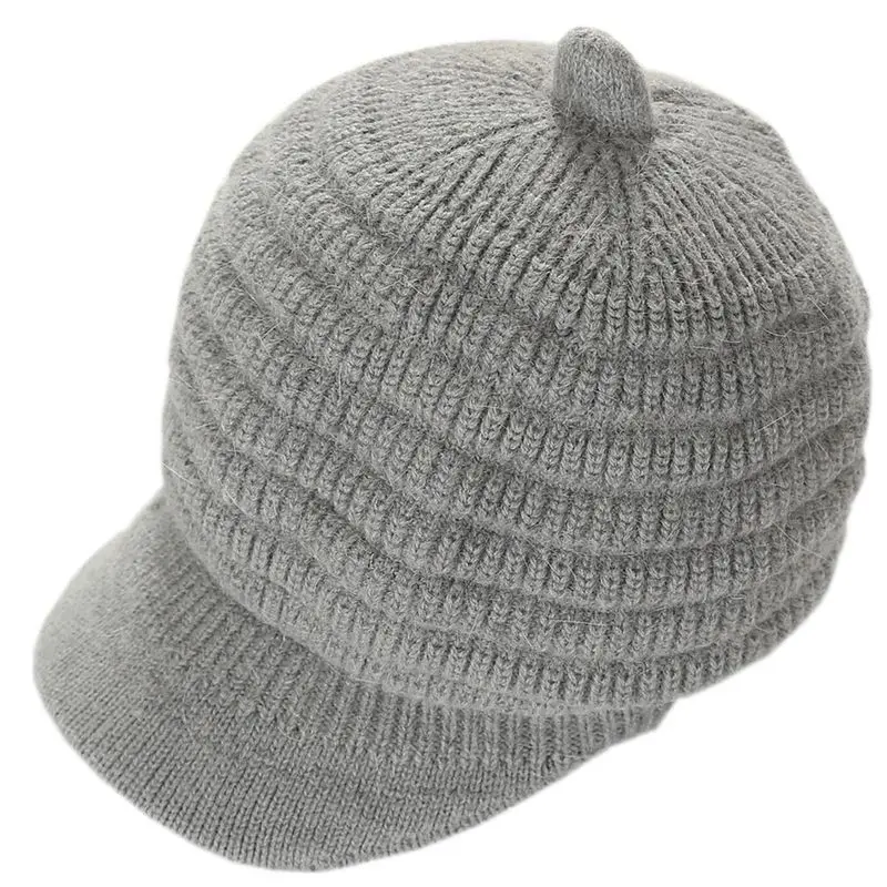 Autumn Rabbit Fur Knitted Baseball Cap Visor Caps Women Solid Adult Rabbit Caps Skullies Hat Fashion Warm Beanies Hats Casual
Autumn Rabbit Fur Knitted Baseball Cap Visor Caps Women Solid Adult Rabbit Caps Skullies Hat Fashion Warm Beanies Hats Casual