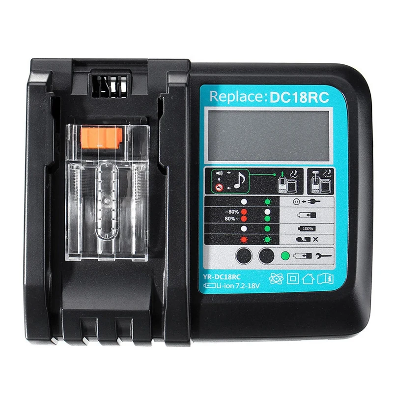 for MAKITA DC18RC 14.4/18V 3A Battery Charger with Screen Display Compatible with Batteries
for MAKITA DC18RC 14.4/18V 3A Battery Charger with Screen Display Compatible with Batteries