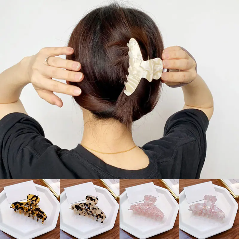 2020 Fashion Lady Headwear Acetate Hair Claw Clip for Women Girls Accessories Crab Claws Clip Hairclip Hairpins Clamp Acetate
2020 Fashion Lady Headwear Acetate Hair Claw Clip for Women Girls Accessories Crab Claws Clip Hairclip Hairpins Clamp Acetate