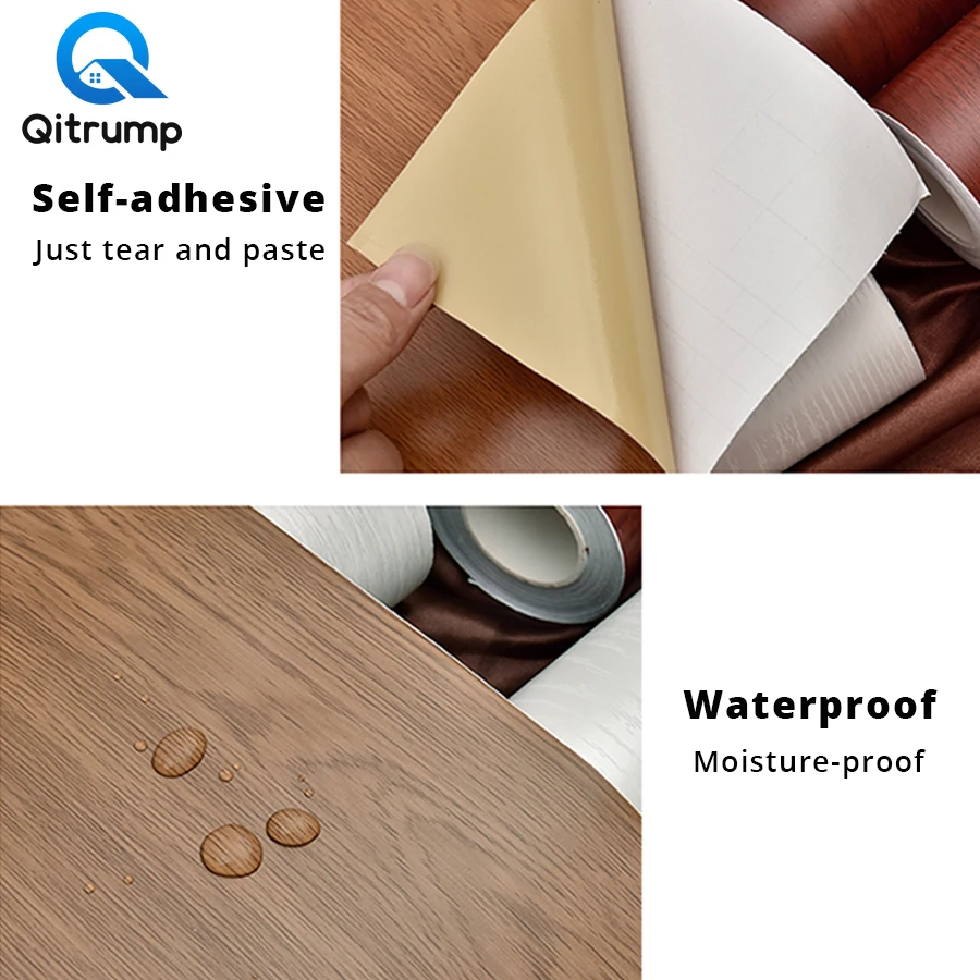 Waterproof Self-adhesive Wood Grain Wallpaper Film Kitchen Cabinet Bedroom Wardrobe Furniture Desktop Renovation Stickers Decor
Waterproof Self-adhesive Wood Grain Wallpaper Film Kitchen Cabinet Bedroom Wardrobe Furniture Desktop Renovation Stickers Decor