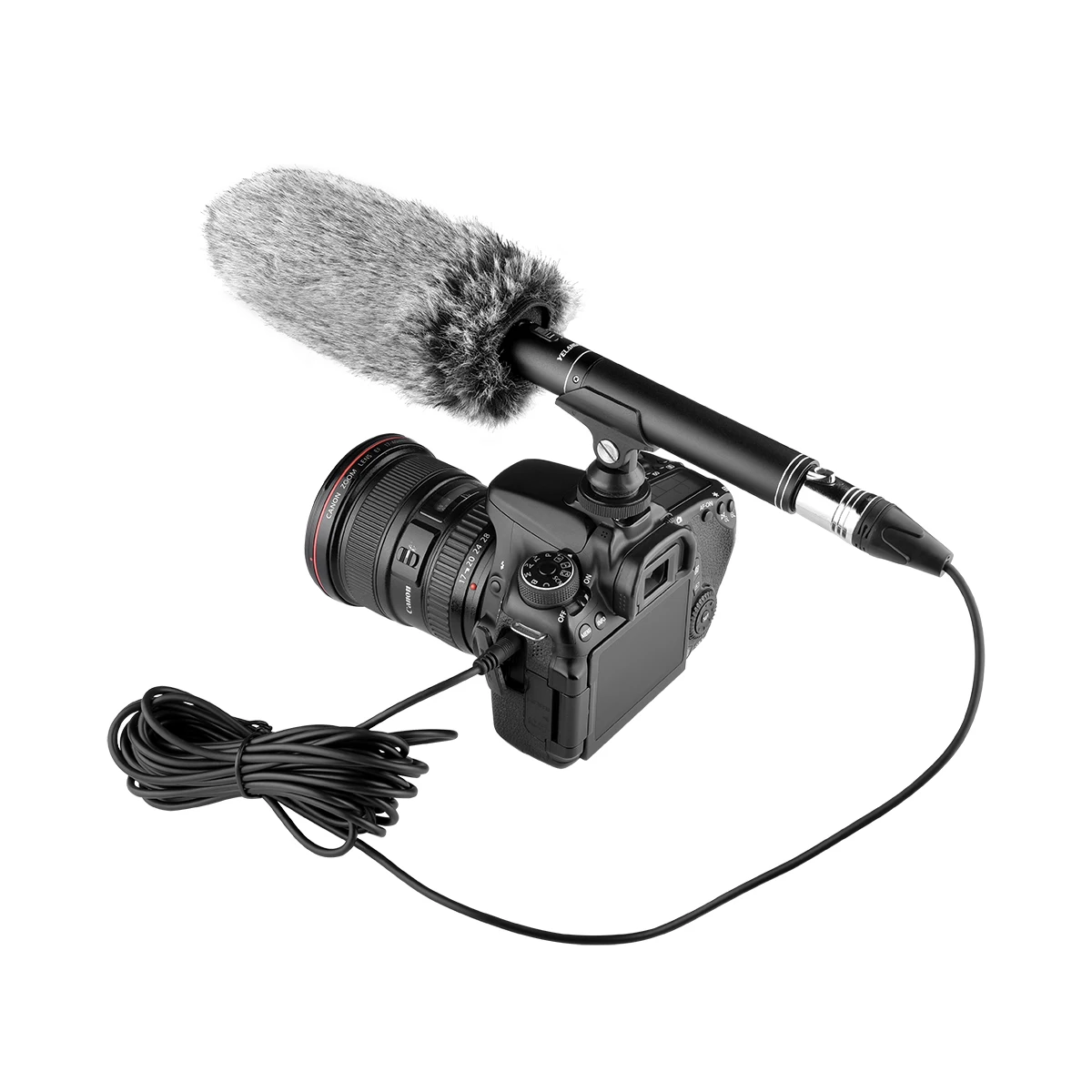 

TRAVOR Профессиональный 3,5/6,5 мм интервью микрофон направленный конденсаторный микрофон для Мобильный телефон DSLR DV видеокамеры Видео Камера