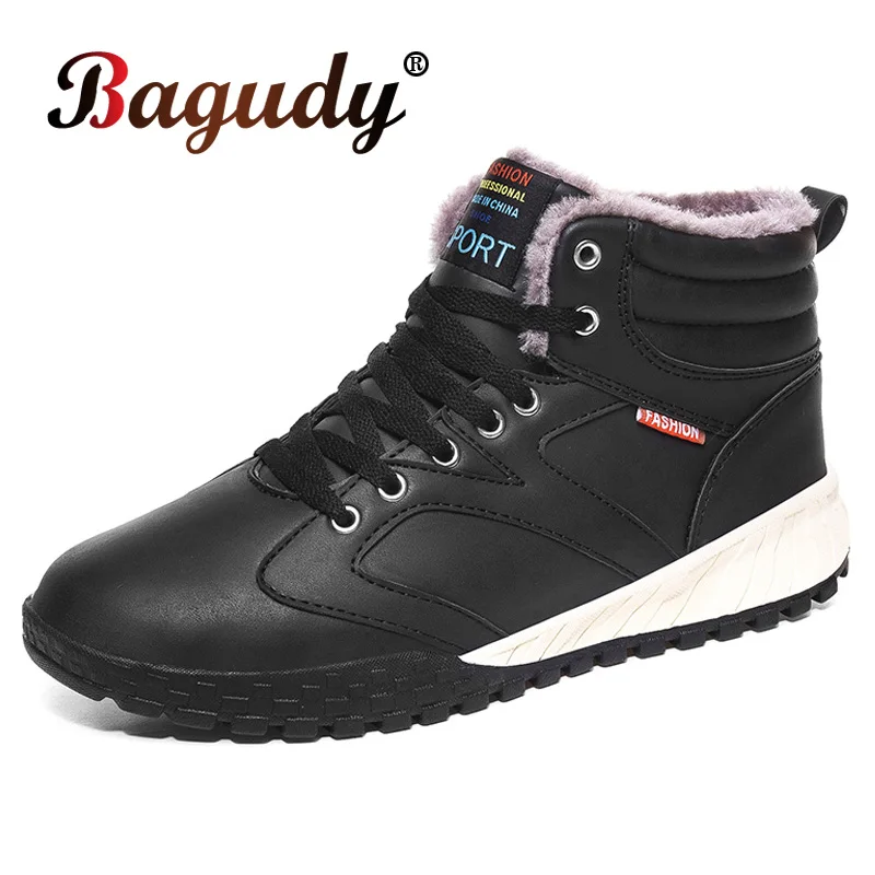 Brand Winter Men Leather Boots Fashion Snow Boots Outdoor Casual Non-slip Waterproof Plush Warm Men Ankle Boots Winter Shoes 48
Brand Winter Men Leather Boots Fashion Snow Boots Outdoor Casual Non-slip Waterproof Plush Warm Men Ankle Boots Winter Shoes 48