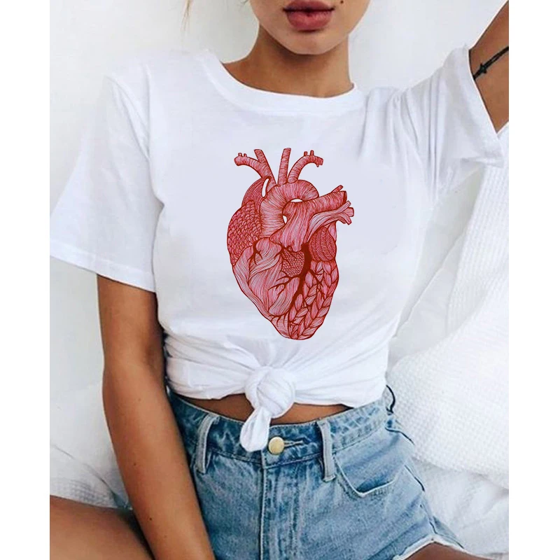 Graphic Tees Tops Heart theme Tshirts Women Funny T Shirt Vintage Vogue Ullzang Tshirt Harajuku Tops Girl T-shirt
Graphic Tees Tops Heart theme Tshirts Women Funny T Shirt Vintage Vogue Ullzang Tshirt Harajuku Tops Girl T-shirt