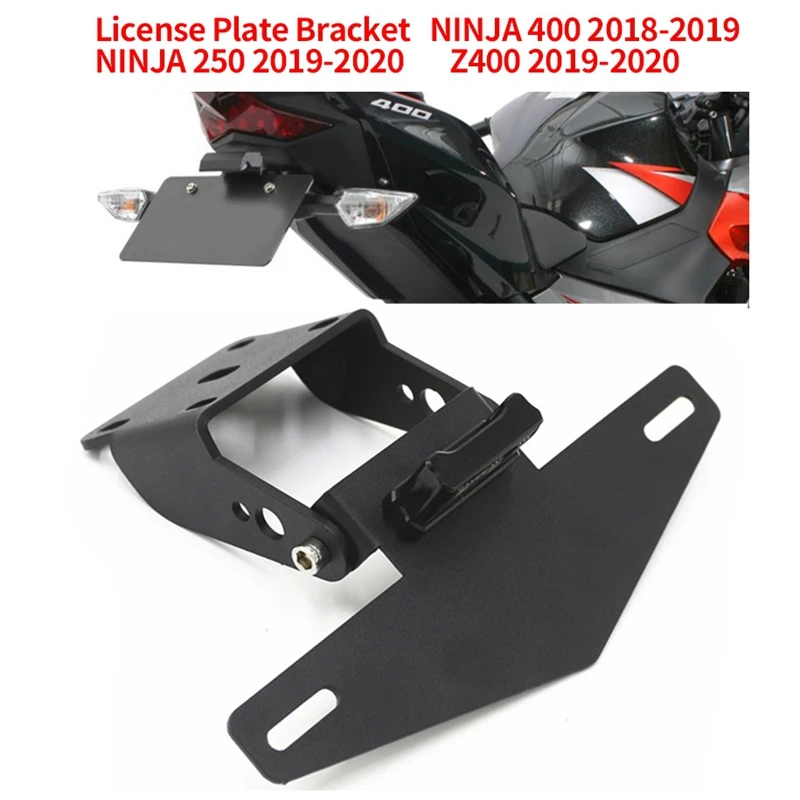 Motorcycle License Plate Bracket Holder Mount LED Light for Kawasaki NINJA 400 2018-2019 NINJA 250 Z400 2019-2020
Motorcycle License Plate Bracket Holder Mount LED Light for Kawasaki NINJA 400 2018-2019 NINJA 250 Z400 2019-2020
