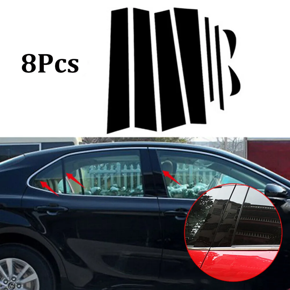8PCS BC Pillar Cover Door Car Window Black Trim Strips PVC Practical Easy To Install For Toyota Camry 2018
8PCS BC Pillar Cover Door Car Window Black Trim Strips PVC Practical Easy To Install For Toyota Camry 2018