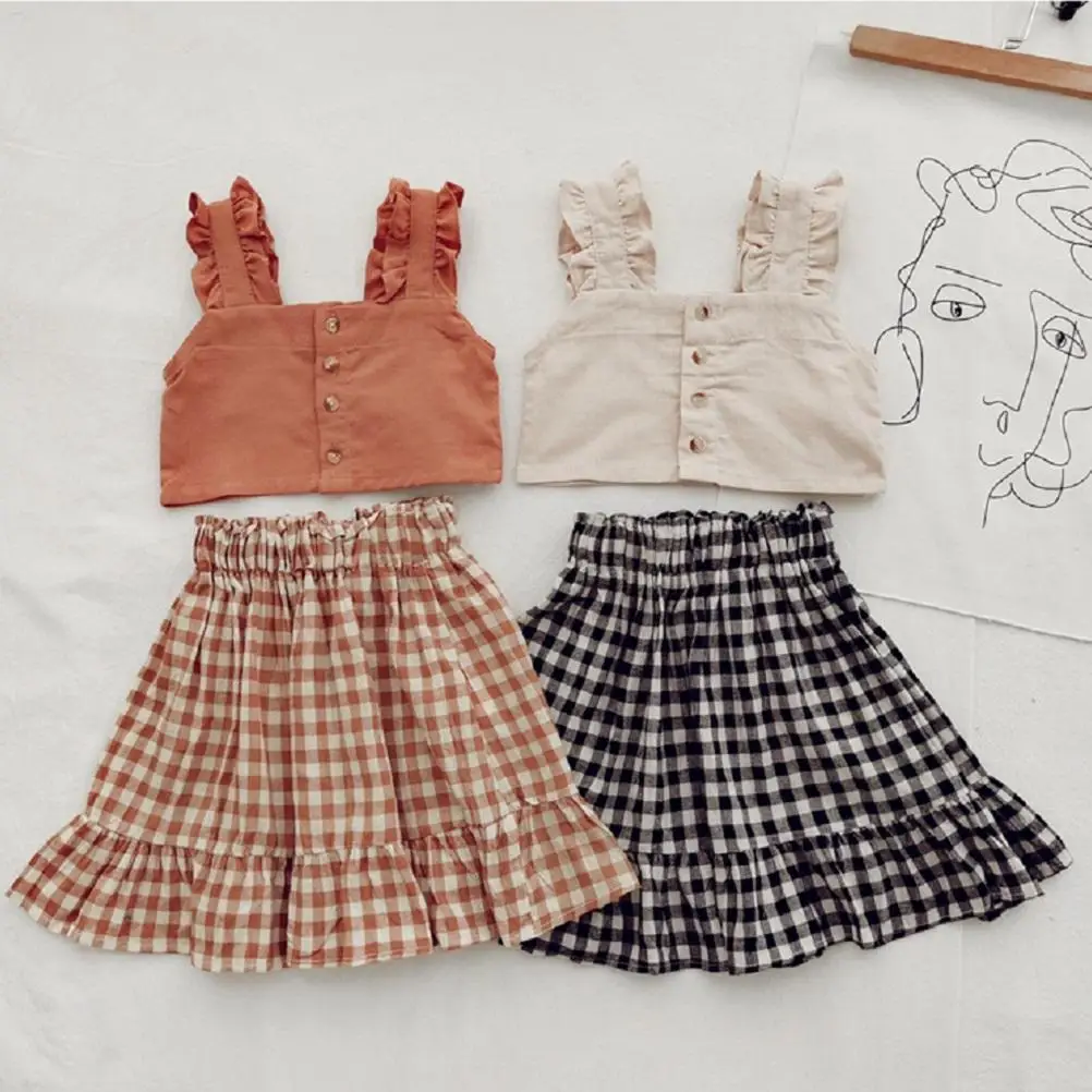 Two Pieces Girls Clothing Sets Cotton Summer Vest Sleeveless Children Sets Fashion Girls Clothes Suit Casual Floral Outfits
Two Pieces Girls Clothing Sets Cotton Summer Vest Sleeveless Children Sets Fashion Girls Clothes Suit Casual Floral Outfits