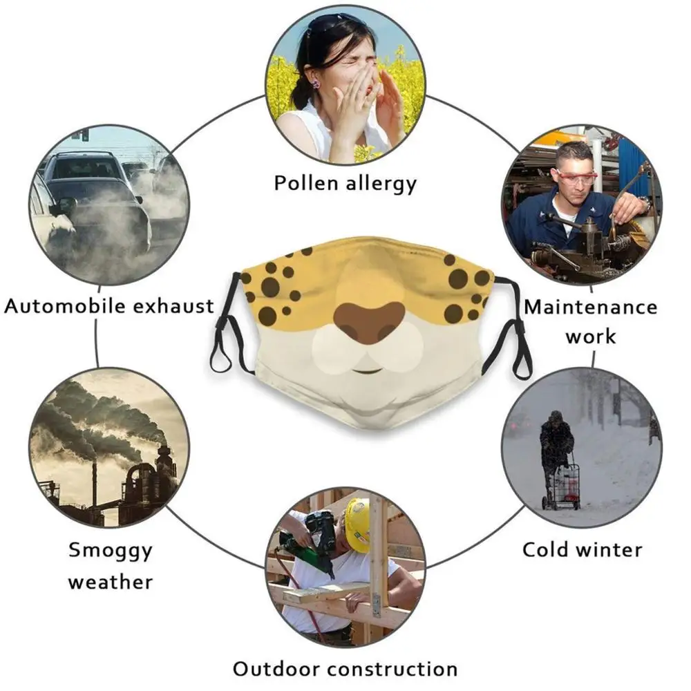 Animal Lovers / Leopard Cartoon Face Mouth Reusable Mouth Face Mask With Filters Kids Leopard Tiger Face Cat Tiger Face Feline
Animal Lovers / Leopard Cartoon Face Mouth Reusable Mouth Face Mask With Filters Kids Leopard Tiger Face Cat Tiger Face Feline