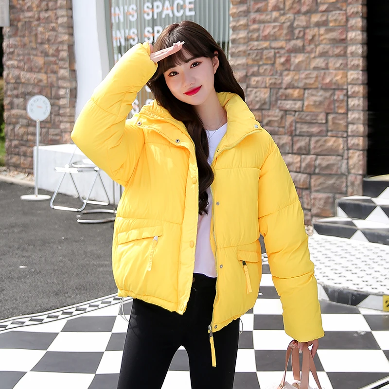 Winter Thick Casual Woman's Puff Jacket Stand Collar Warm Female Cotton Padded Coat Short Style Down Jacket for Ladies
Winter Thick Casual Woman's Puff Jacket Stand Collar Warm Female Cotton Padded Coat Short Style Down Jacket for Ladies