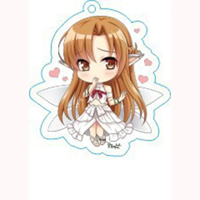 Anime Sword Art Online Keychains Cute Double Sided Sinon Kirito Key Chain Pendant Acrylic Figure Accessories Cartoon Key Ring
Anime Sword Art Online Keychains Cute Double Sided Sinon Kirito Key Chain Pendant Acrylic Figure Accessories Cartoon Key Ring