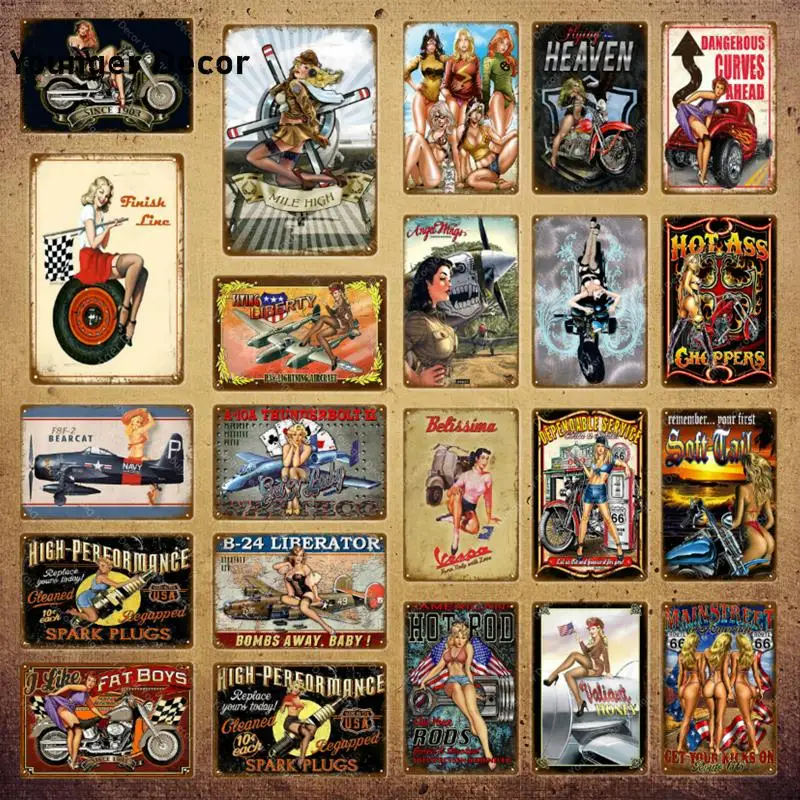 Sexy Pin Up Girl With Heaven Motor Metal Poster Vintage Signs Iron Painting Bar Pub Garage Decorative Plaque Home Decor YI-160
Sexy Pin Up Girl With Heaven Motor Metal Poster Vintage Signs Iron Painting Bar Pub Garage Decorative Plaque Home Decor YI-160