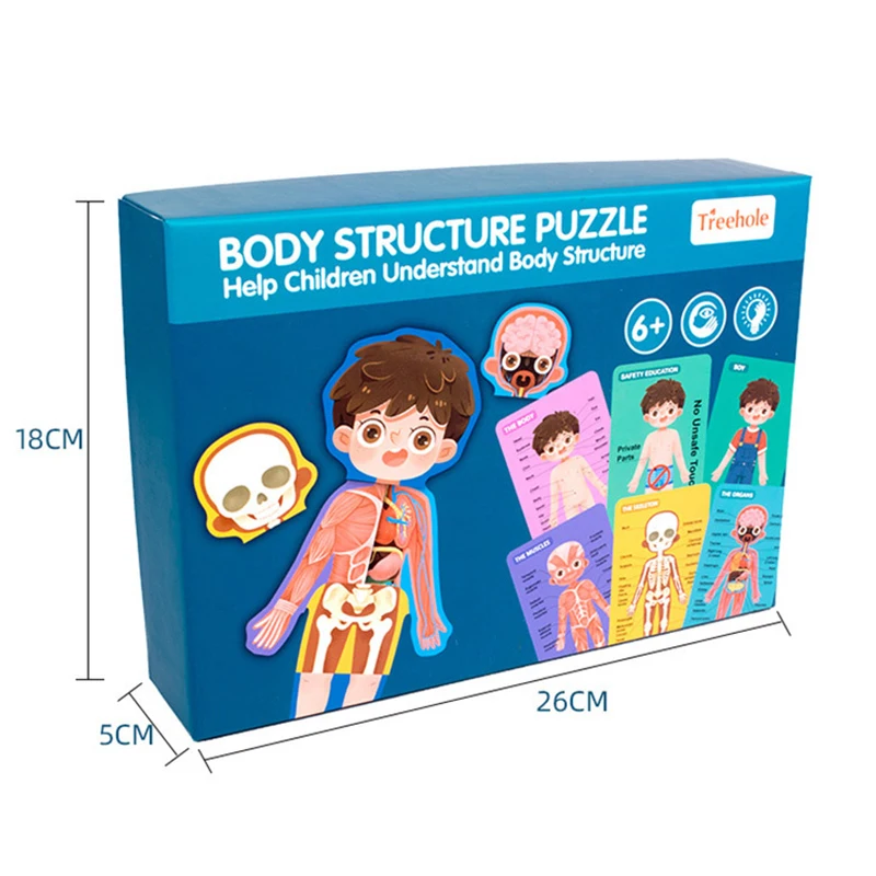 Wooden Puzzles for Toddlers Kids Matching Game for Learning Human Body Parts Anatomy Skeleton Educational Preschool Toy
Wooden Puzzles for Toddlers Kids Matching Game for Learning Human Body Parts Anatomy Skeleton Educational Preschool Toy