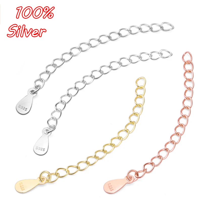 2pcs 925 Sterling Silver 50mm Extended Extension Tail Chain Clasps Connector For DIY Jewelry Making Findings Bracelet Necklace
2pcs 925 Sterling Silver 50mm Extended Extension Tail Chain Clasps Connector For DIY Jewelry Making Findings Bracelet Necklace