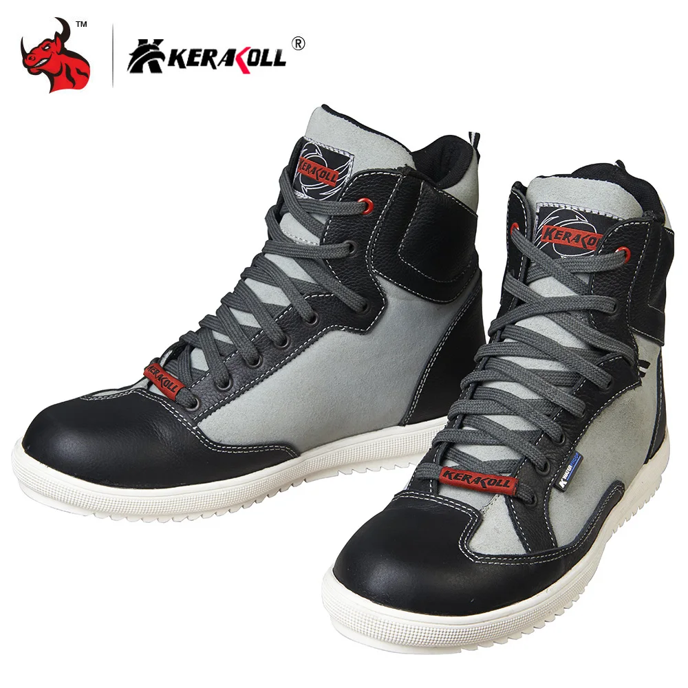 KERAKOLL Motorcycle Boots Men Road Street Casual Shoes Microfiber Leather Moto Motocross Riding Boots Motorbike Shoes
KERAKOLL Motorcycle Boots Men Road Street Casual Shoes Microfiber Leather Moto Motocross Riding Boots Motorbike Shoes