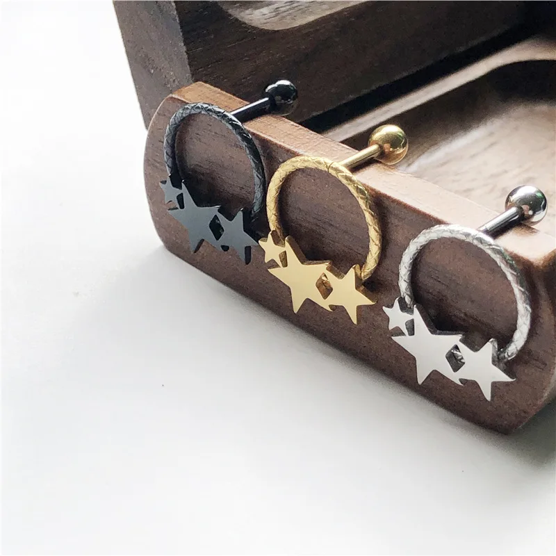 Fashionable Stainless Steel Round Hollow Five Pointed Star Stud Earrings Women's Stud Earrings Bohemian Style Geometric Earrings
Fashionable Stainless Steel Round Hollow Five Pointed Star Stud Earrings Women's Stud Earrings Bohemian Style Geometric Earrings