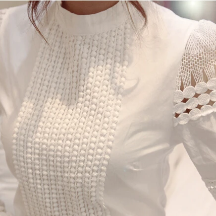 FAKUNTNBlouses Slim New Women Bottoming Long-sleeved White Shirt Lace Hook Flower Hollow Plus Size S-5XL
FAKUNTNBlouses Slim New Women Bottoming Long-sleeved White Shirt Lace Hook Flower Hollow Plus Size S-5XL