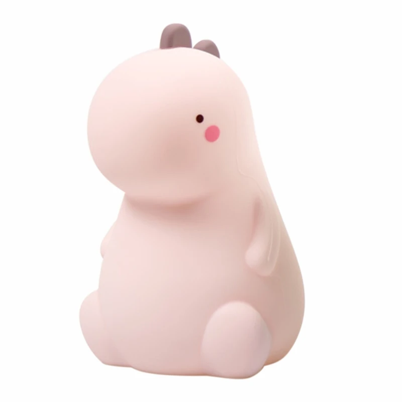 Cute Cartoon Dinosaur Colorful Night Light for Children Boys Girls Kids Gifts USB Port Touch Sensor Silicone Bedside Lamp
Cute Cartoon Dinosaur Colorful Night Light for Children Boys Girls Kids Gifts USB Port Touch Sensor Silicone Bedside Lamp
