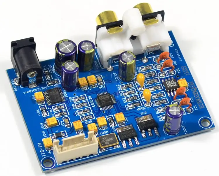 ES9028 Q2M I2S input DAC decoder board
ES9028 Q2M I2S input DAC decoder board