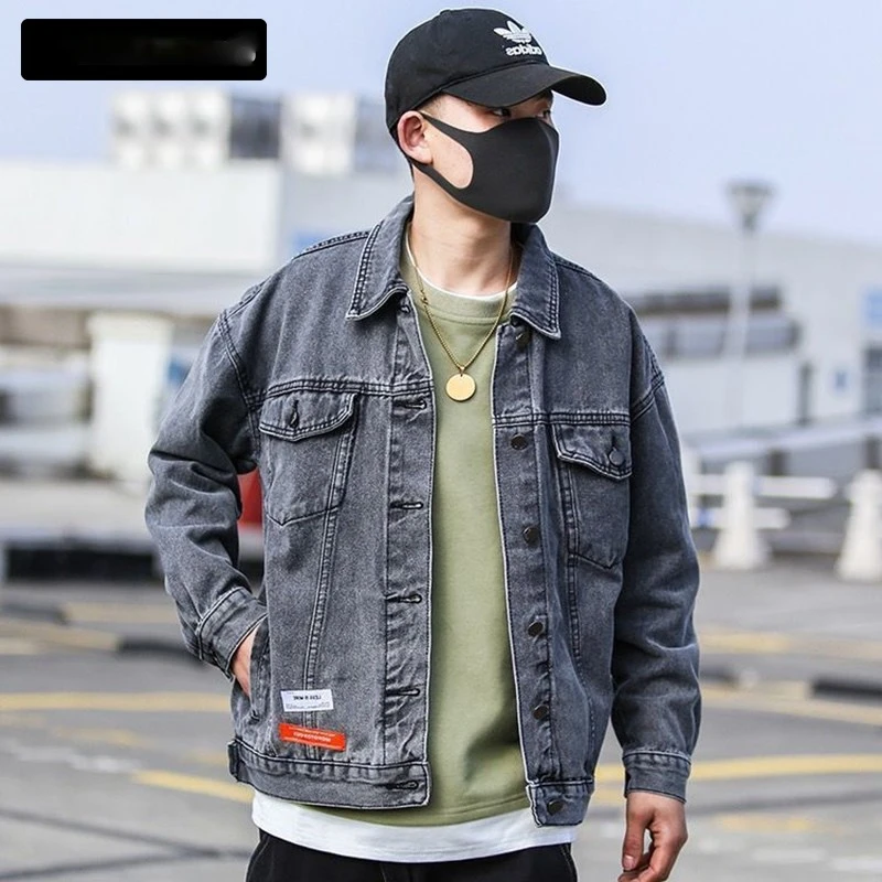 New Spring Autumn Jeans Jackets Mens Loose Thick Gray Denim Jacket Men's Korean Style European American Street Tops Male Jackets
New Spring Autumn Jeans Jackets Mens Loose Thick Gray Denim Jacket Men's Korean Style European American Street Tops Male Jackets