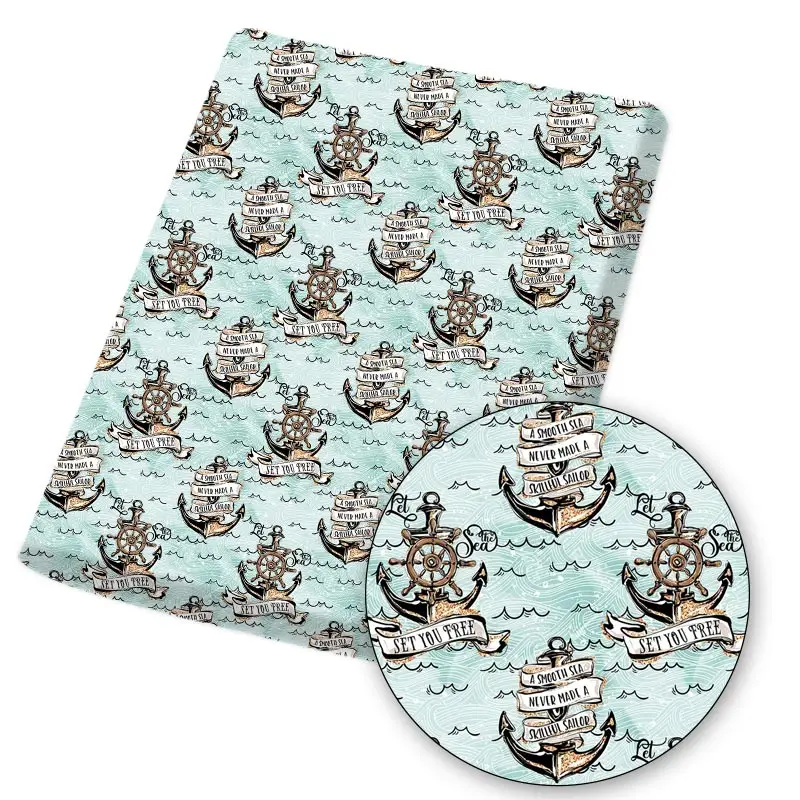 Polyester Cotton Fabric By The Yard Pirate Anchor Skull Printed Cloth Sheet Dress Mask Making DIY Crafts Supplies 45*145cm 1pc
Polyester Cotton Fabric By The Yard Pirate Anchor Skull Printed Cloth Sheet Dress Mask Making DIY Crafts Supplies 45*145cm 1pc