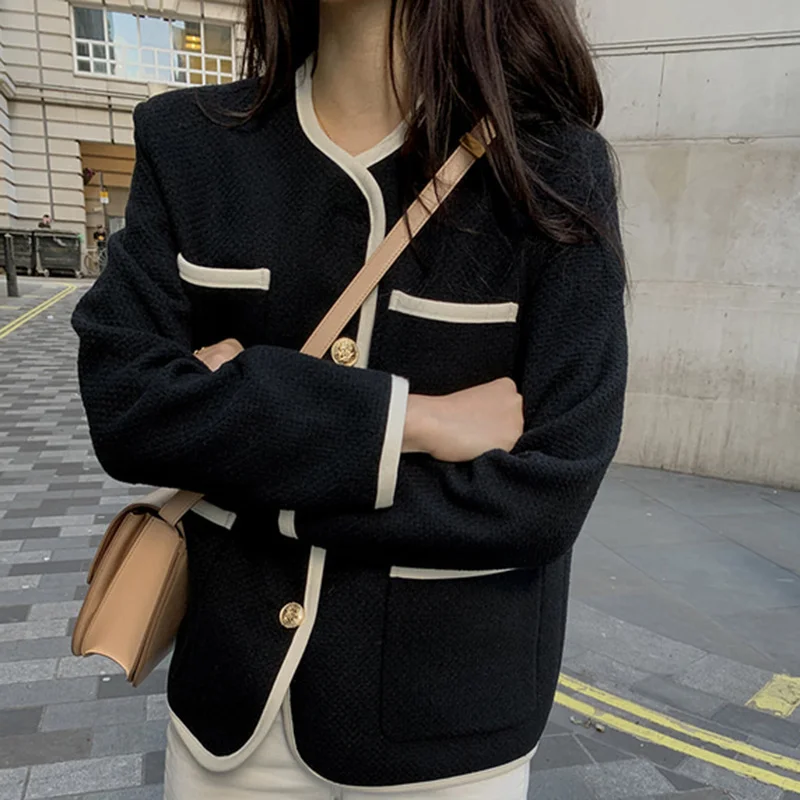 2021 Herfst Casual Nieuwe Vrouwelijke Ronde Hals Single Breasted Losse Panelled Korte Jas Tweed Vest Woman Jacket
2021 Herfst Casual Nieuwe Vrouwelijke Ronde Hals Single Breasted Losse Panelled Korte Jas Tweed Vest Woman Jacket